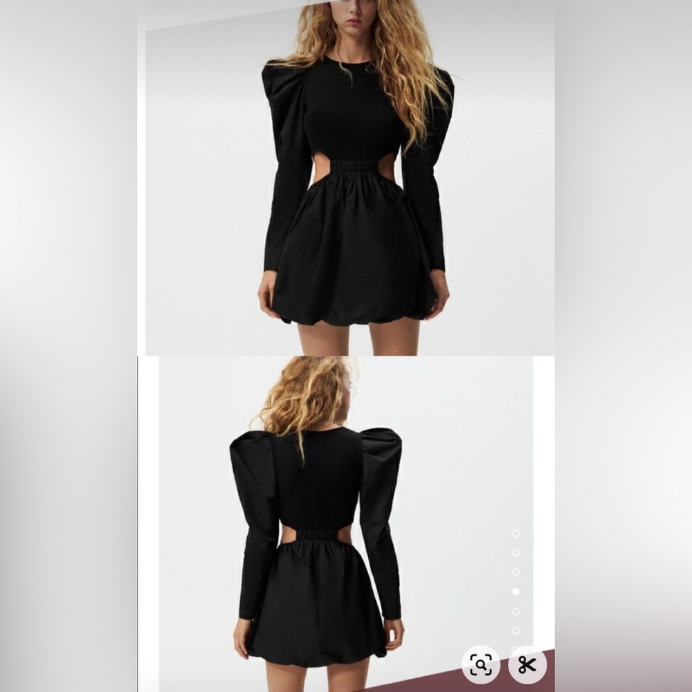 Zara cutout balloon dress
